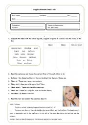English Worksheet: english