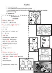 English Worksheet: All Together now