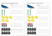 English Worksheet: SCHOOL OBJECTS (ADEJCTIVE ORDER)