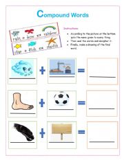 English Worksheet: Copound Words