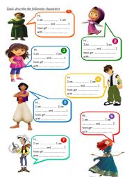 English Worksheet: describing physical appearance