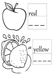 English Worksheet: Color 