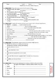 English Worksheet: Present Simple Passive__Review