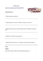 English Worksheet: Citizen four trailer