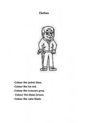 English Worksheet: Clothes