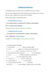Conditional sentences (1 , 2)