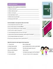 English Worksheet: WSLH Indirect Questions