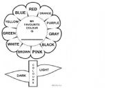 English Worksheet: Flower of Colours