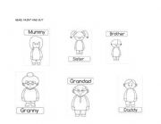 English Worksheet: Family worksheets 