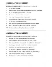 English Worksheet: Charlie and the Chocolate Factory conversation questions