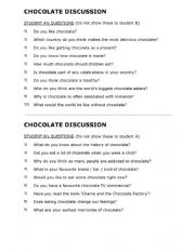 English Worksheet: Charlie and the Chocolate Factory conversation questions