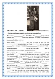 English Worksheet: Beatrix Potter : a biography