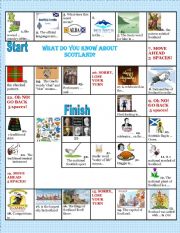 English Worksheet: board game 