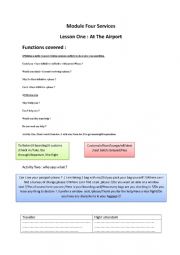 English Worksheet: At the airport