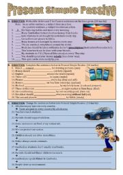 English Worksheet: Present Simple Passive