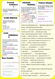 English Worksheet: Mixed Tenses
