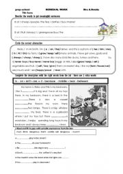 English Worksheet: Remedial work