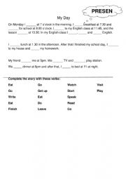 English Worksheet: Simple Present 