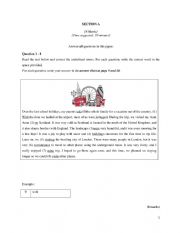 English Worksheet: Basic proficiency test for intermediate students