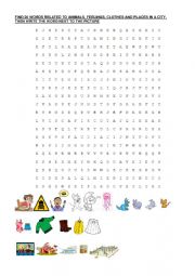 English Worksheet: Wordsearch