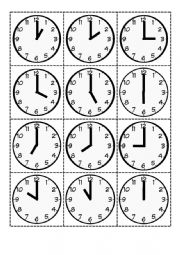 English Worksheet: clock - lapbook
