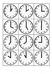 clock - lapbook