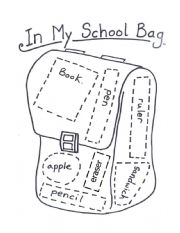 English Worksheet: School Objects 