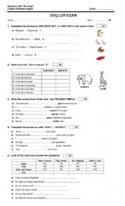 English Worksheet: PRESENT SIMPLE