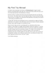 English Worksheet: action words