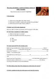 English Worksheet: The Indian dowry - video