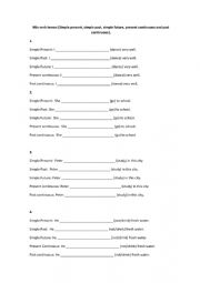 Mix verb tenses