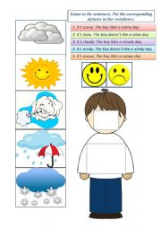 English Worksheet: Weather