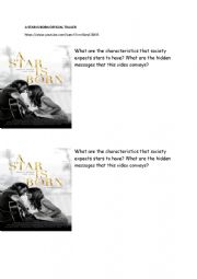 English Worksheet: A star is born : speaking/writing prompt