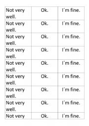 English Worksheet: greetings