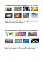 English Worksheet: Climate change