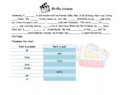 English Worksheet: At the cinema