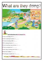 English Worksheet: picture description