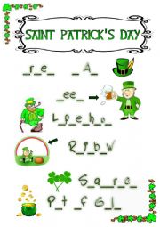 English Worksheet: Saint Patricks Day 