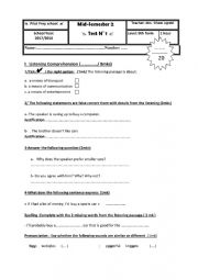 TERM  2 Test  9th form  Module 4