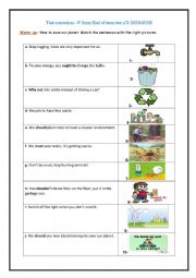 English Worksheet: Test correction 9th form End of term test n2 (2018-2019)