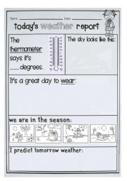 English Worksheet: the weather