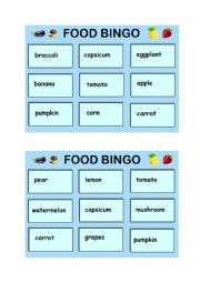 Food bingo