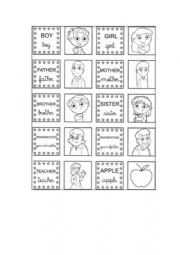 English Worksheet: Family members