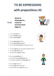 To be expressions with prepositions - 2