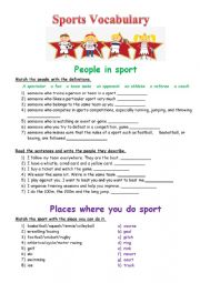 Sports Vocabulary