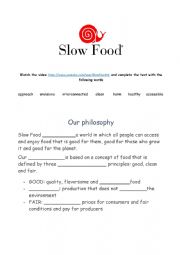 SLOW FOOD