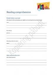 Reading Comprehension Sheet