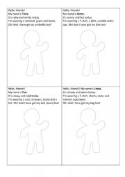 English Worksheet: Clothes