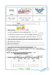 Mid-term 3 test   (2nd Sec. SC)