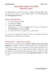 FCE practice test